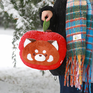 Adorable Red Panda Stuffed Animal Pillow, Warm Hand Pillow